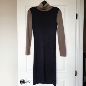 Contemporaine Turtleneck Wool Dress
